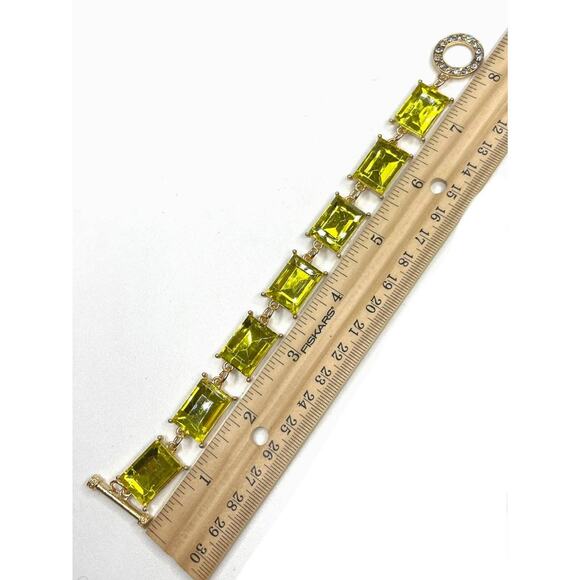 NEW Bracelet Chunky Chain Yellow Gold Tone Jewelry Hot Rocks STYLE O02 - Picture 3 of 5